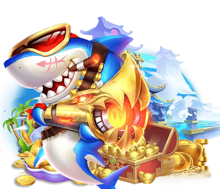 Giao diện game Bắn Cá Thần Tài với nhiều loài cá và phần thưởng